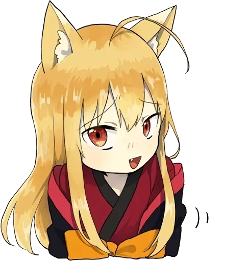 ☺️ Стикер «little fox kitsune» для Telegram