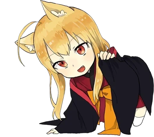 😋 Стикер «little fox kitsune» для Telegram