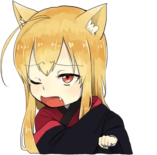 ☺️ Стикер «little fox kitsune» для Telegram