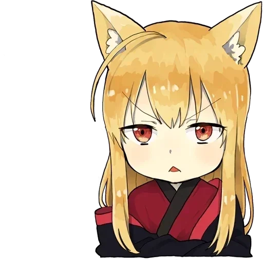 😠 Стикер «little fox kitsune» для Telegram