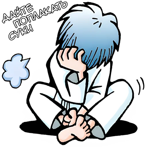 😖 Стикер «Аниме карачу» для Telegram