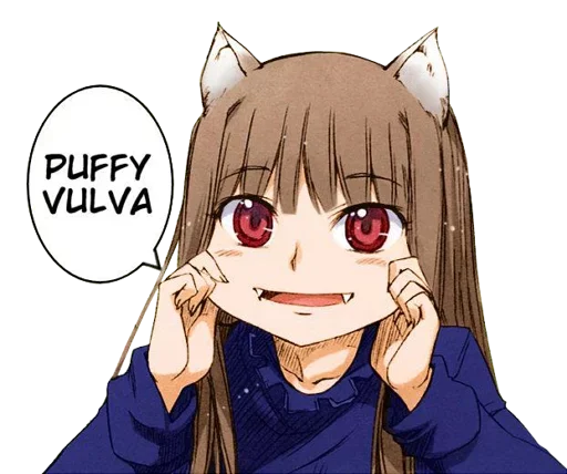 😭 Стикер «Anime Lady» для Telegram