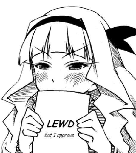 😶 Стикер «Anime Lady» для Telegram
