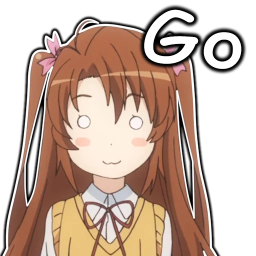👍 Стикер «AnimeNonNonBiyoriEn» для Telegram