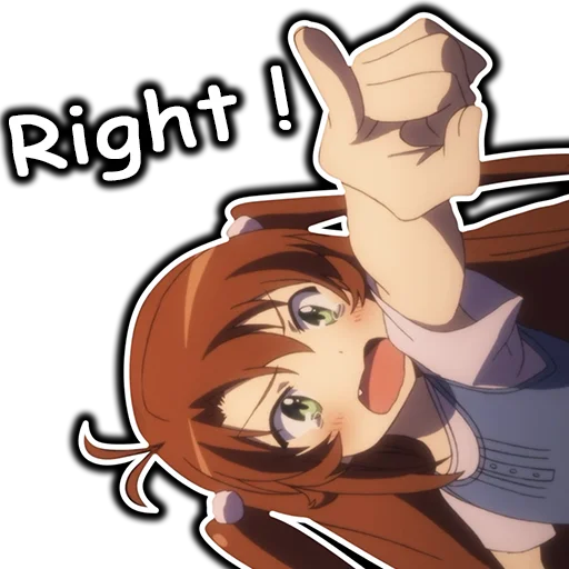 👇 Стикер «AnimeNonNonBiyoriEn» для Telegram