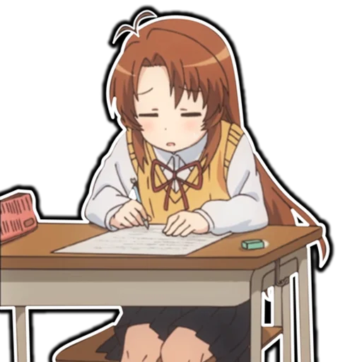 😔 Стикер «AnimeNonNonBiyoriEn» для Telegram