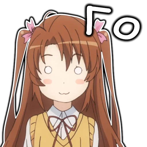 👍 Стикер «AnimeNonNonBiyoriRu» для Telegram