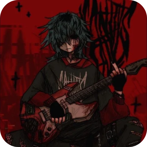 🎸 Стикер «Аниме» для Telegram
