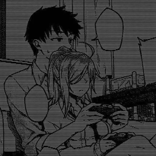 🖤 Стикер «Аниме пара(love)» для Telegram