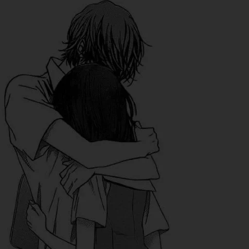 🖤 Стикер «Аниме пара(love)» для Telegram