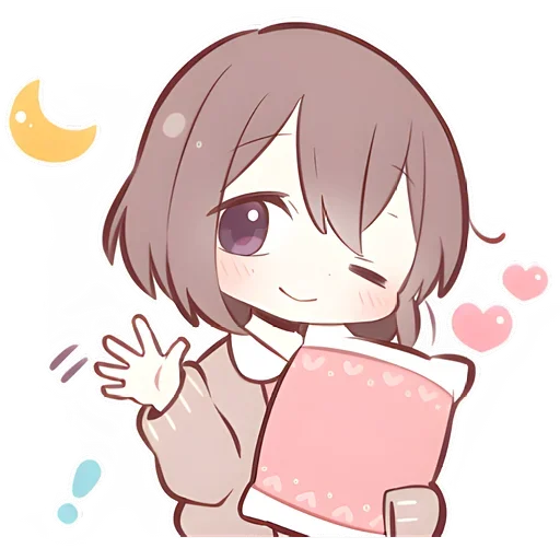 🥱 Стикер «Anime boy and girl» для Telegram