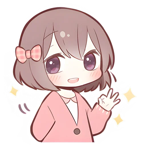 👌 Стикер «Anime boy and girl» для Telegram