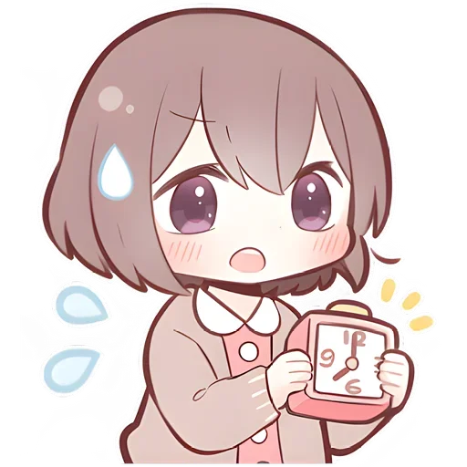 🕔 Стикер «Anime boy and girl» для Telegram