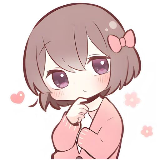 🤔 Стикер «Anime boy and girl» для Telegram