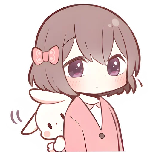 😶 Стикер «Anime boy and girl» для Telegram