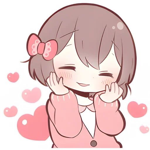 🥰 Стикер «Anime boy and girl» для Telegram