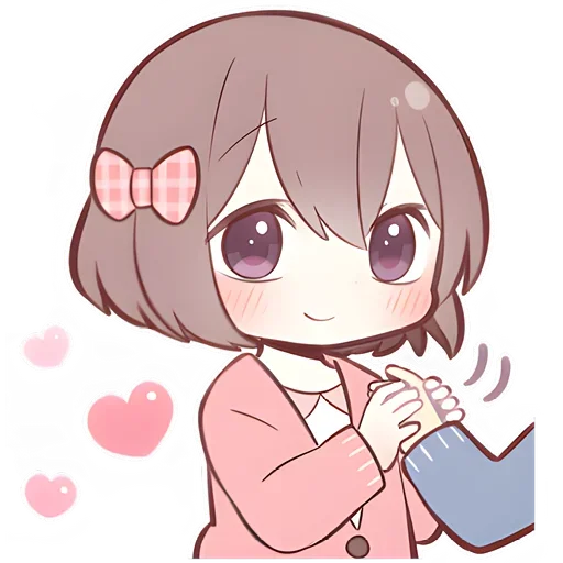🥰 Стикер «Anime boy and girl» для Telegram