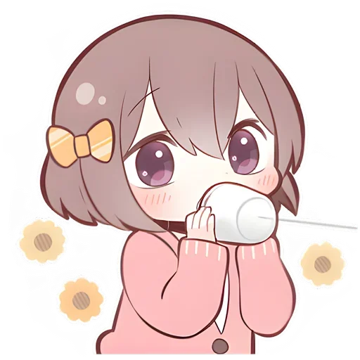 📞 Стикер «Anime boy and girl» для Telegram