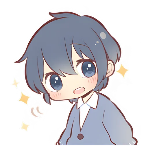 🥺 Стикер «Anime boy and girl» для Telegram