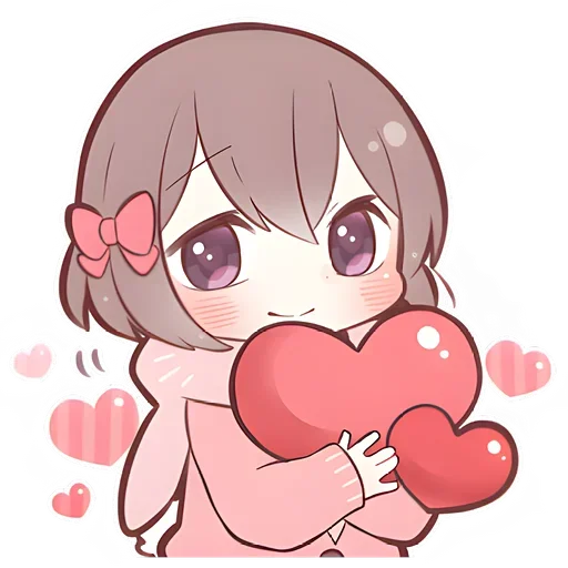 ❤ Стикер «Anime boy and girl» для Telegram