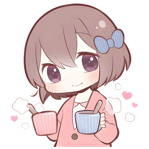 ☕ Стикер «Anime boy and girl» для Telegram