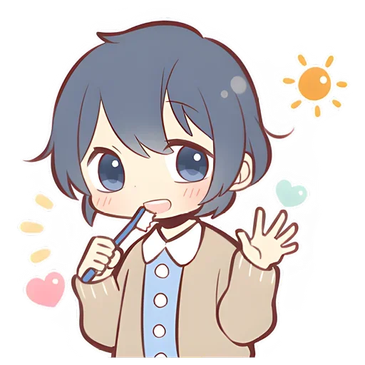 👋 Стикер «Anime boy and girl» для Telegram
