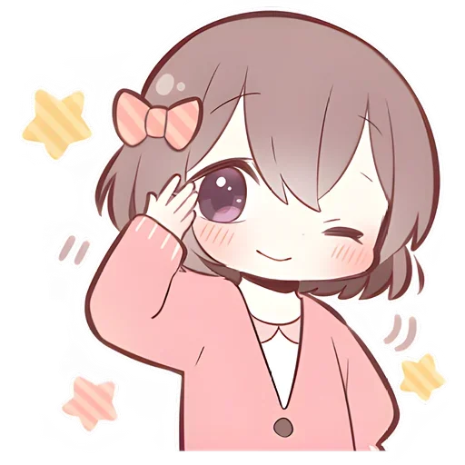 👋 Стикер «Anime boy and girl» для Telegram