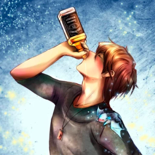 🍺 Стикер «Аниме пиво» для Telegram
