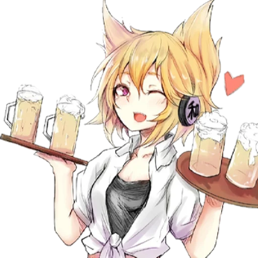 🍻 Стикер «Аниме пиво» для Telegram