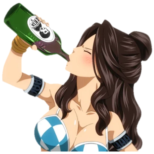 🥃 Стикер «Аниме пиво» для Telegram