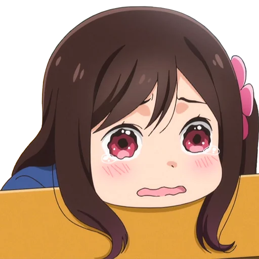 😢 Стикер «AnimeReacts» для Telegram