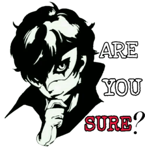🤔 Стикер «AnimeReacts» для Telegram