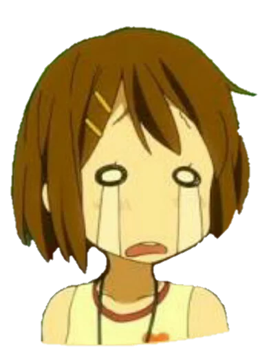 😢 Стикер «AnimeReacts» для Telegram