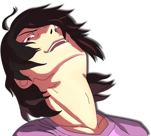 😏 Стикер «AnimeReacts» для Telegram