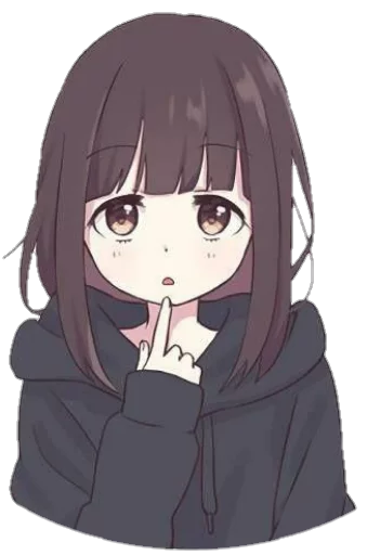 🤔 Стикер «AnimeReacts» для Telegram