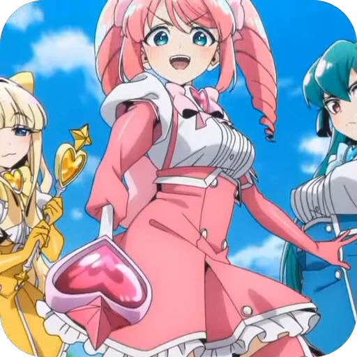 🤩 Стикер «Gushing over Magical Girls» для Telegram