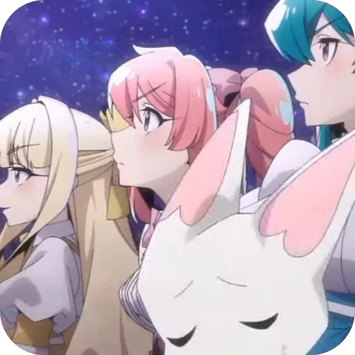 🤩 Стикер «Gushing over Magical Girls» для Telegram