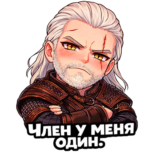 🤨 Стикер «The Witcher 3» для Telegram