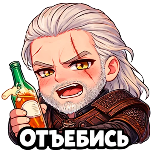 🍺 Стикер «The Witcher 3» для Telegram