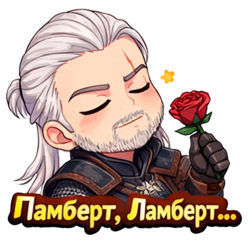 Стикерпак The Witcher 3 для Telegram