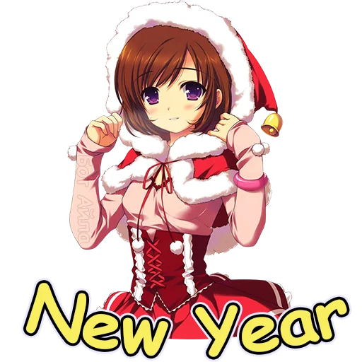 🤎 Стикер «Anime Winter Бот Айла» для Telegram