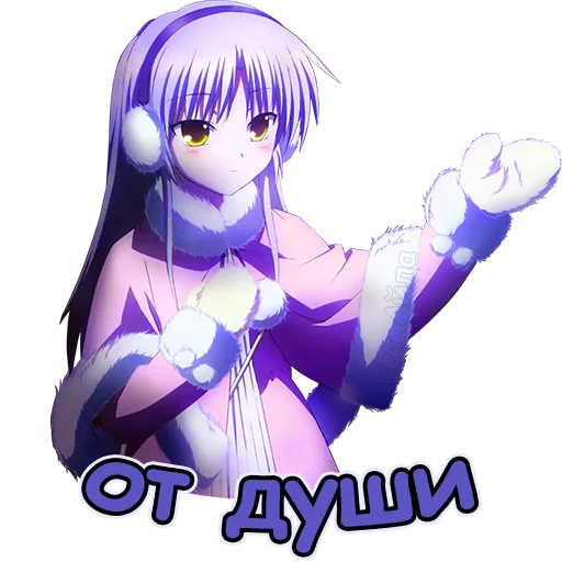 🤎 Стикер «Anime Winter Бот Айла» для Telegram