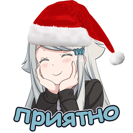 🤎 Стикер «Anime Winter Бот Айла» для Telegram