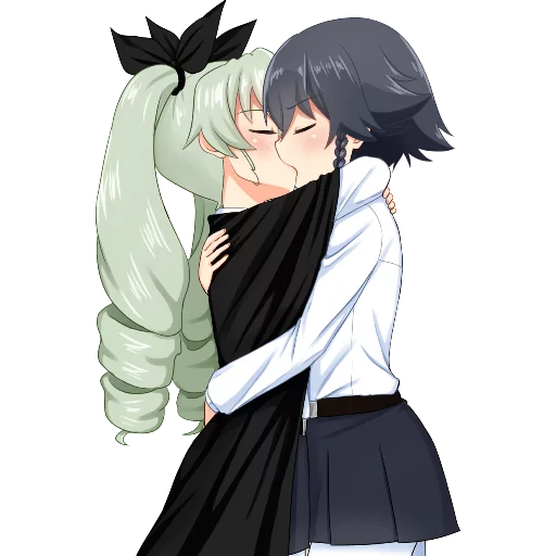 ❤️ Стикер «Anime Hugs, Kisses & Random» для Telegram