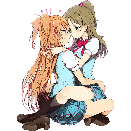 ❤️ Стикер «Anime Hugs, Kisses & Random» для Telegram