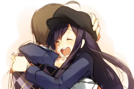 ❤️ Стикер «Anime Hugs, Kisses & Random» для Telegram