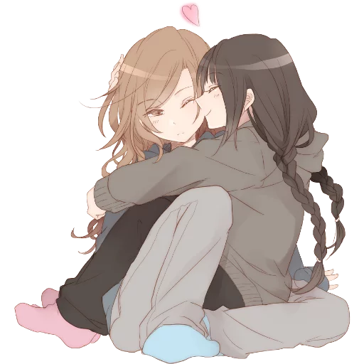 ❤️ Стикер «Anime Hugs, Kisses & Random» для Telegram