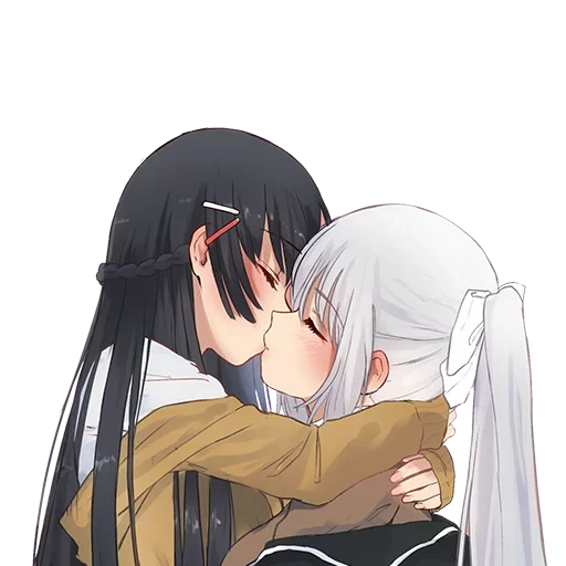 ❤️ Стикер «Anime Hugs, Kisses & Random» для Telegram