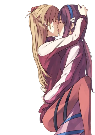 ❤️ Стикер «Anime Hugs, Kisses & Random» для Telegram