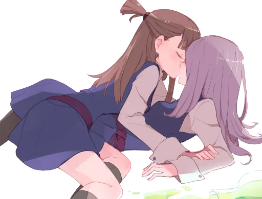 ❤️ Стикер «Anime Hugs, Kisses & Random» для Telegram